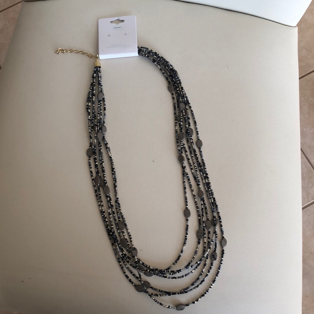 Black stone necklace